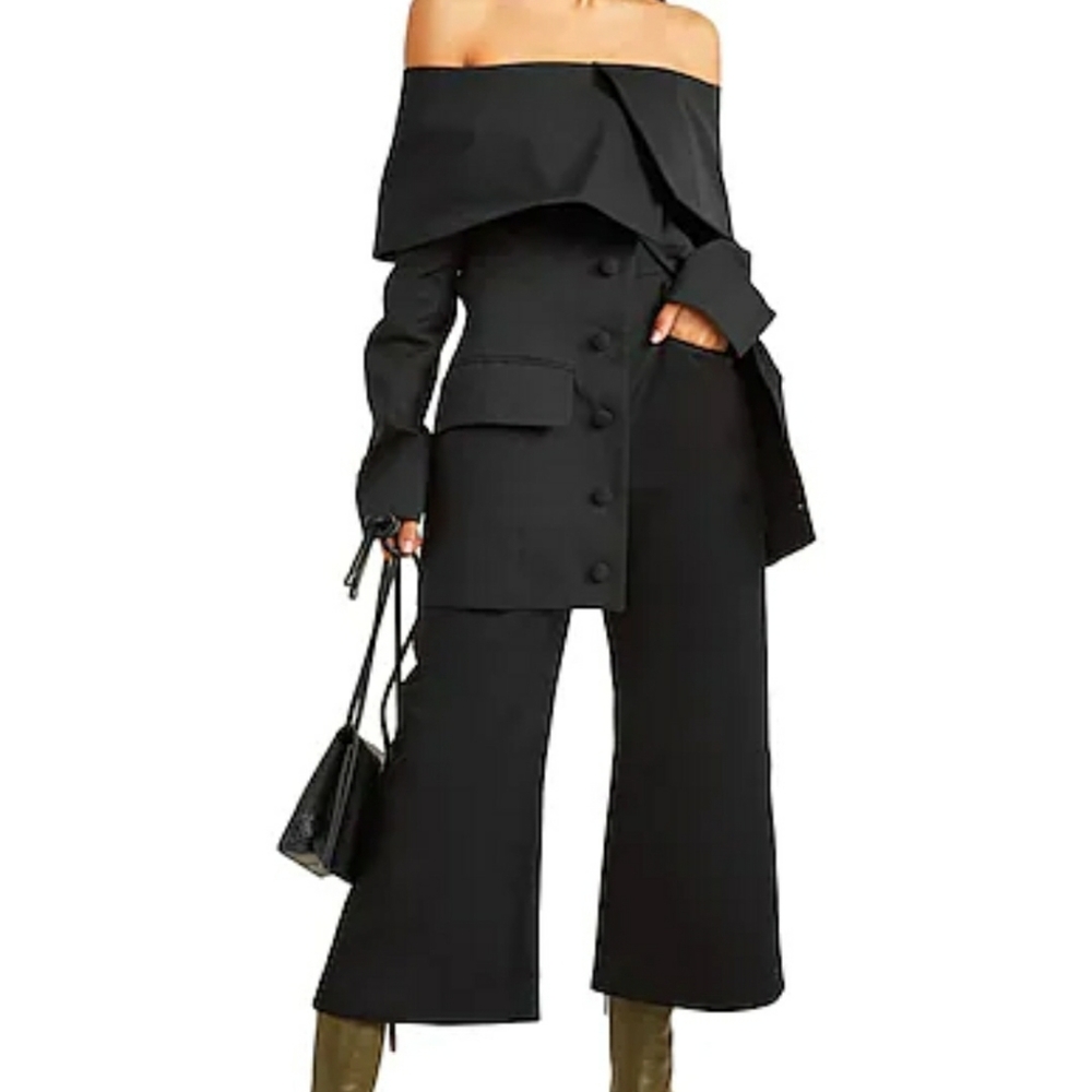 ALEKSANDRE AKHALKATSISHVILI Black Cropped pants